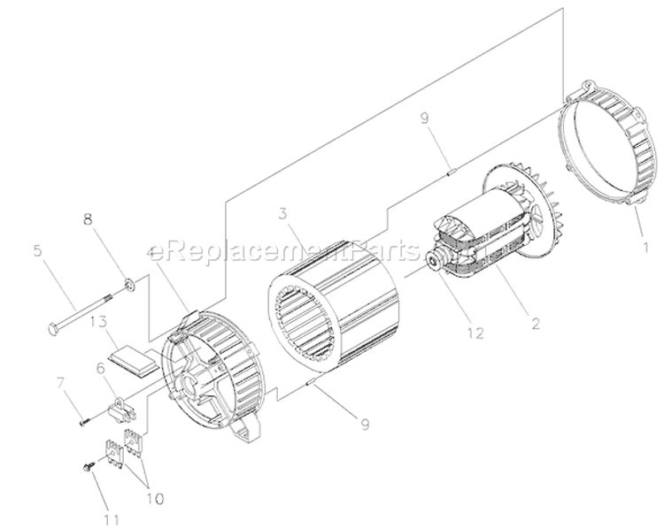 Page A Diagram and Parts List for 030338-0  Briggs and Stratton Generator